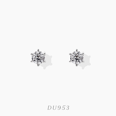브라이드E - 미니멀한 디자인 다이아몬드 1부 귀걸이